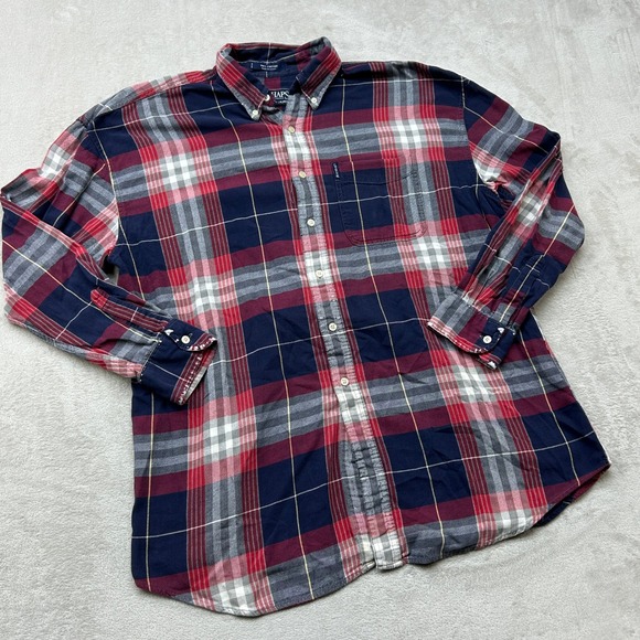 Chaps Ralph Lauren Other - Vintage Chaps Ralph Lauren Button Down Shirt Mens XL Blue Red Plaid Long Sleeve